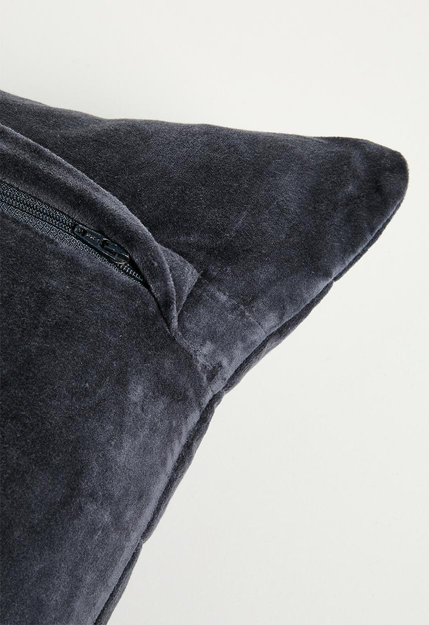 Sixth Floor - Velvet Scatter Cover - Charcoal