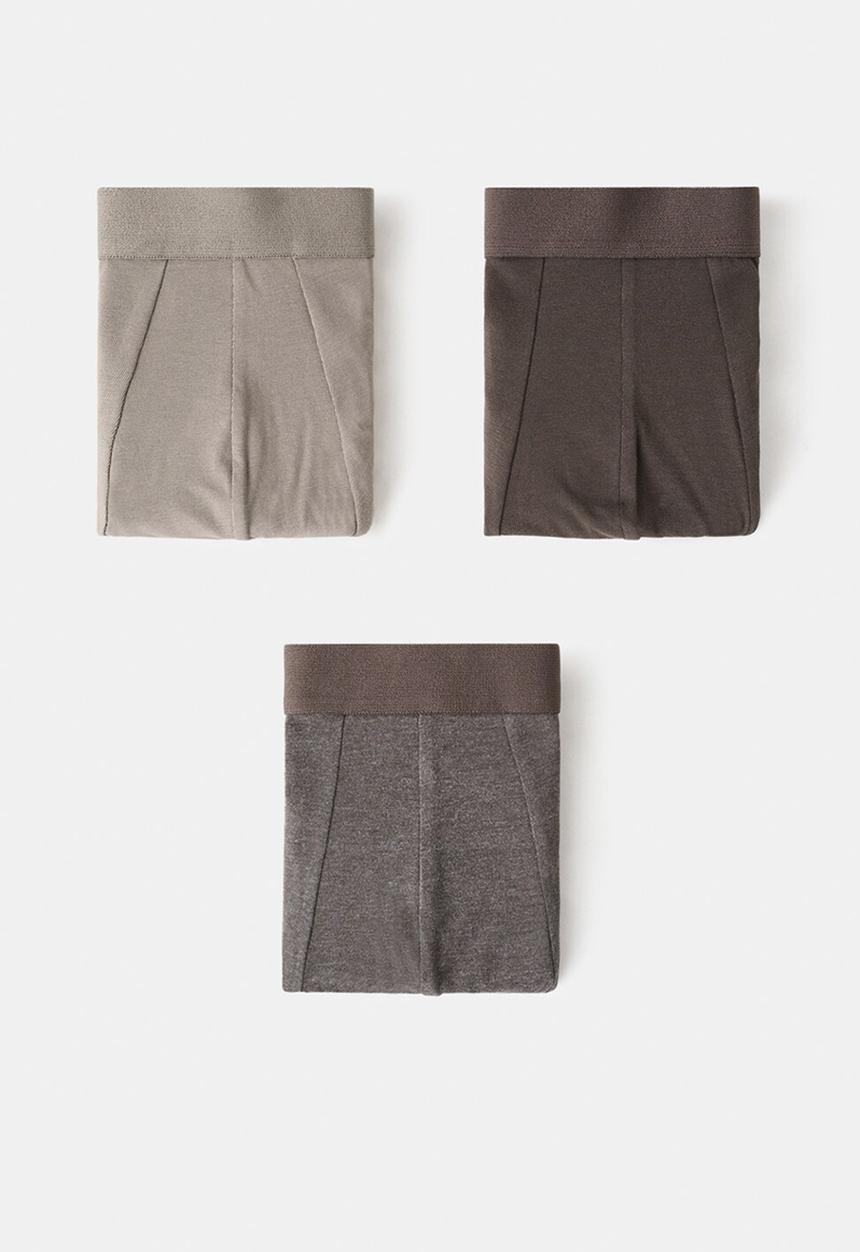 MANGO - Briefs Tribrown - Brown