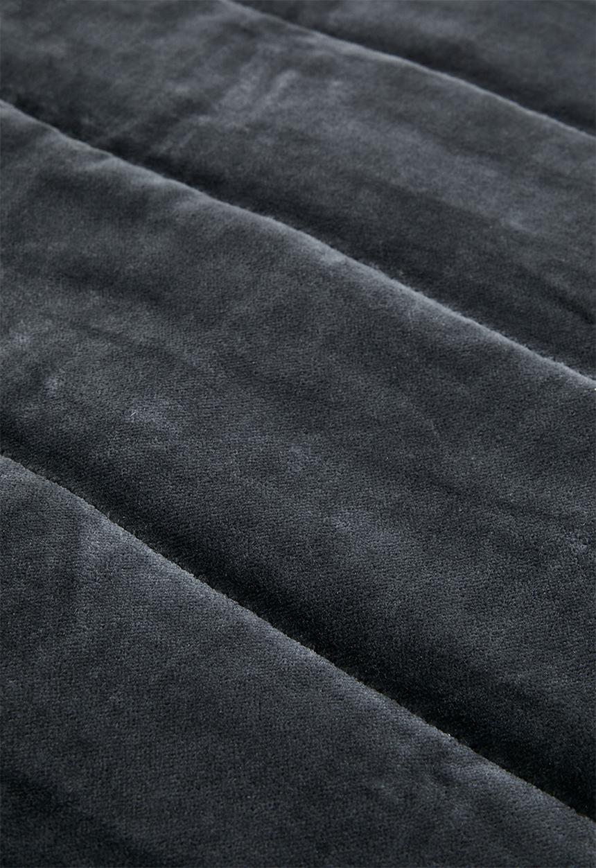 Sixth Floor - Velvet Quilt - Charcoal