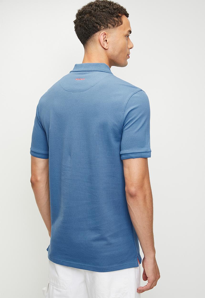 Pringle of Scotland - Austyn Pique Golfer - Sky Blue