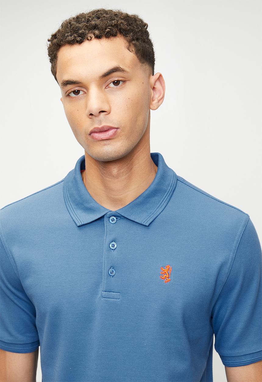 Pringle of Scotland - Austyn Pique Golfer - Sky Blue