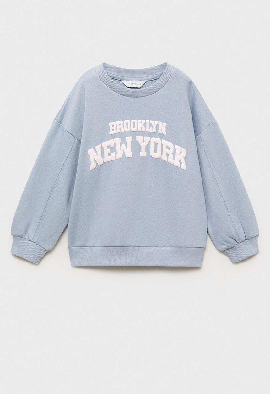MANGO - Sweatshirt newyork - medium blue