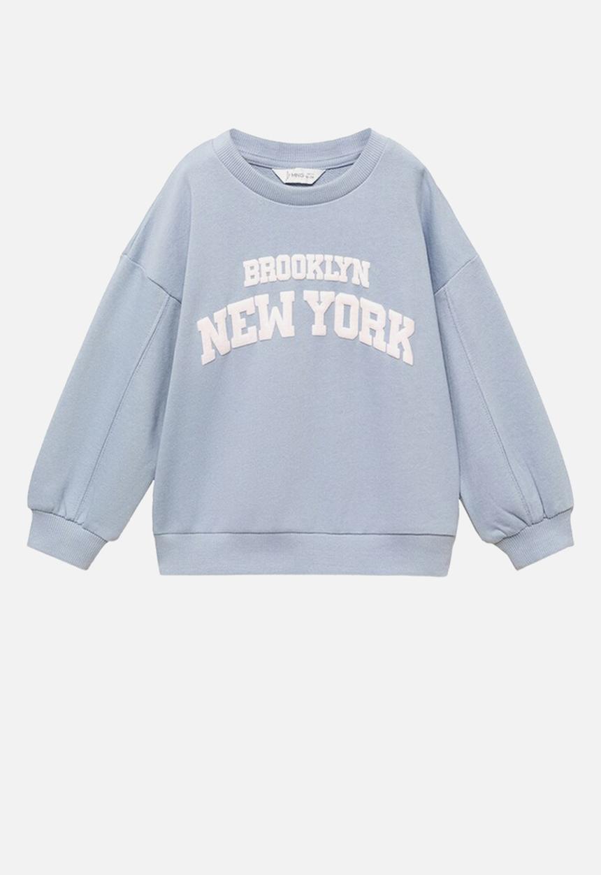 MANGO - Sweatshirt newyork - medium blue