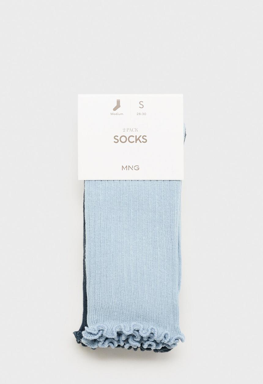 MANGO - Socks ribshort - light/pastel blue