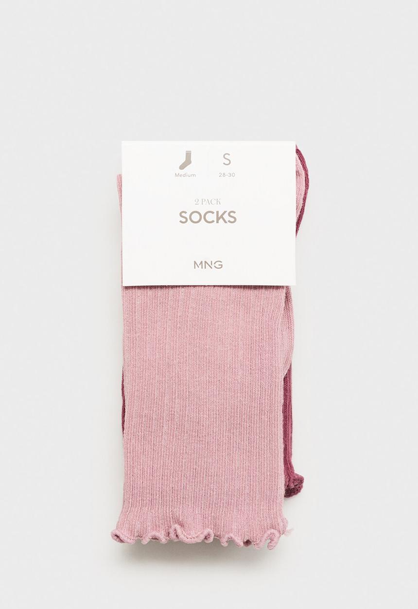 MANGO - Socks ribshort - pink