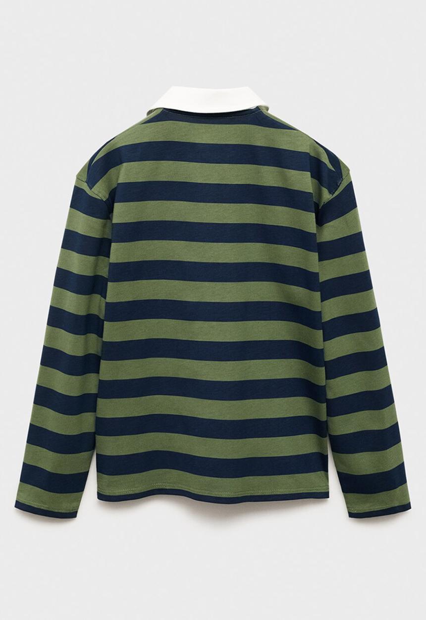 MANGO - Poloshirt polost - green