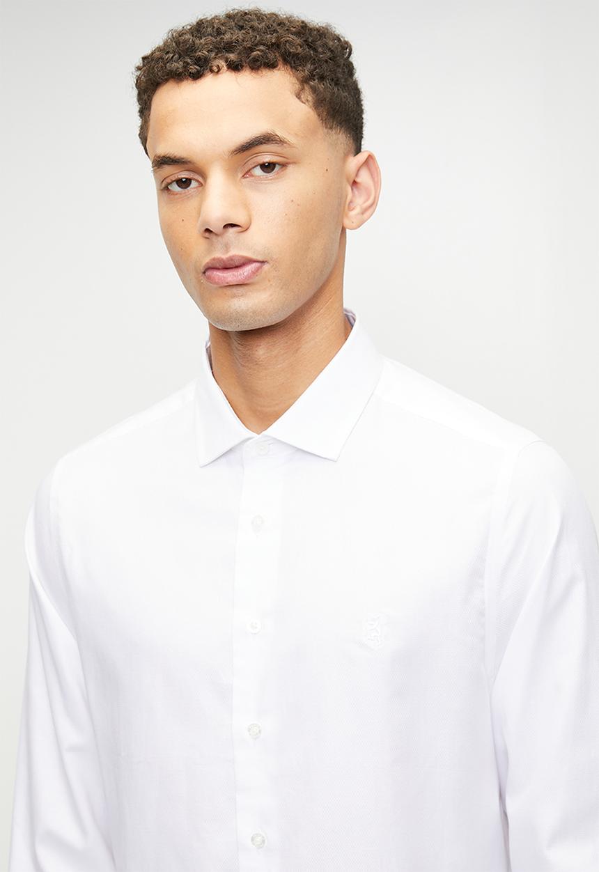 Pringle of Scotland - Tim Ls Tailored Shirt - White