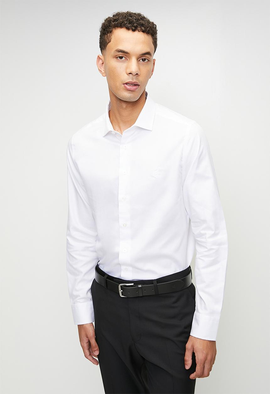 Pringle of Scotland - Tim Ls Tailored Shirt - White
