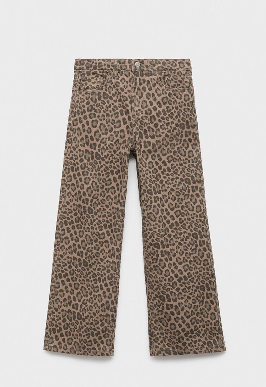 MANGO - Jeans LEOPARD - Brown