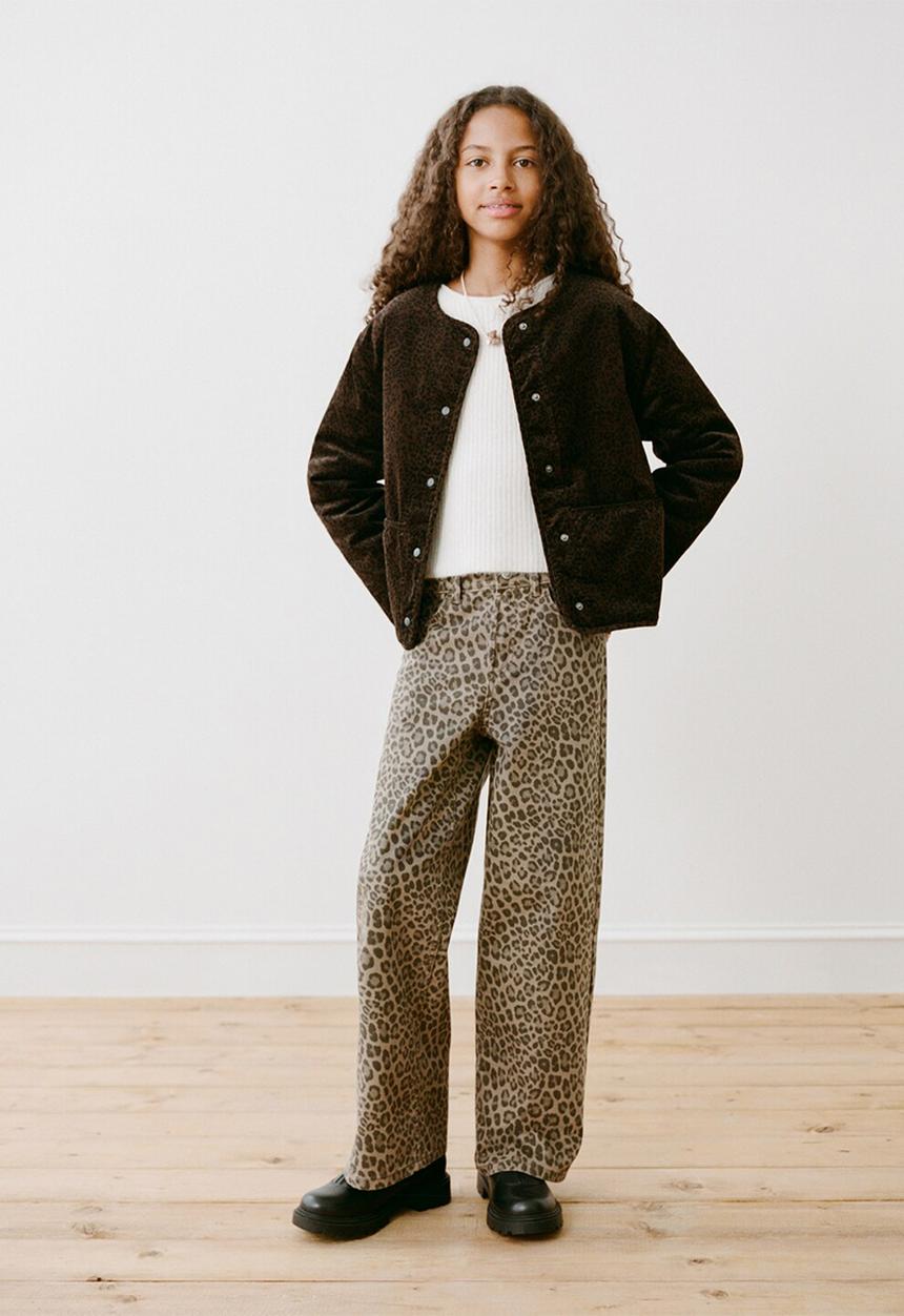 MANGO - Jeans LEOPARD - Brown