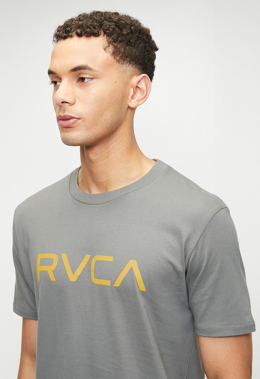 RVCA - Big Rvca Ss Tee - Sage Green - Gold Logo