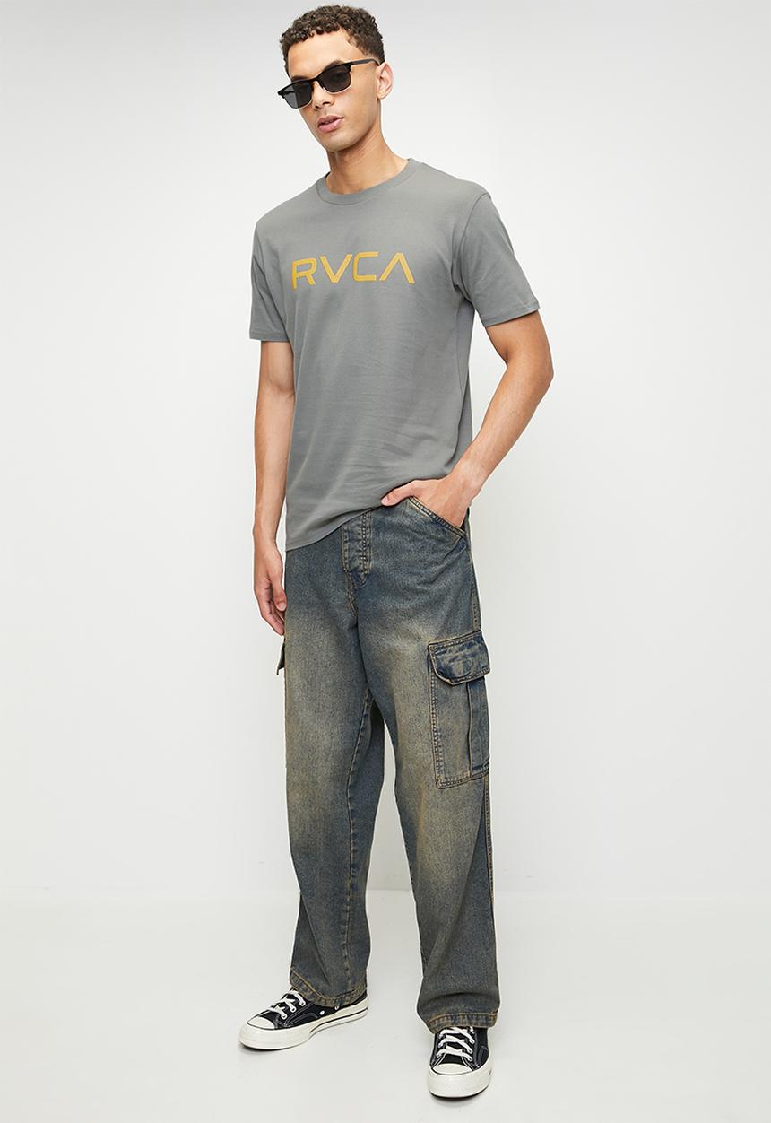 RVCA - Big Rvca Ss Tee - Sage Green - Gold Logo