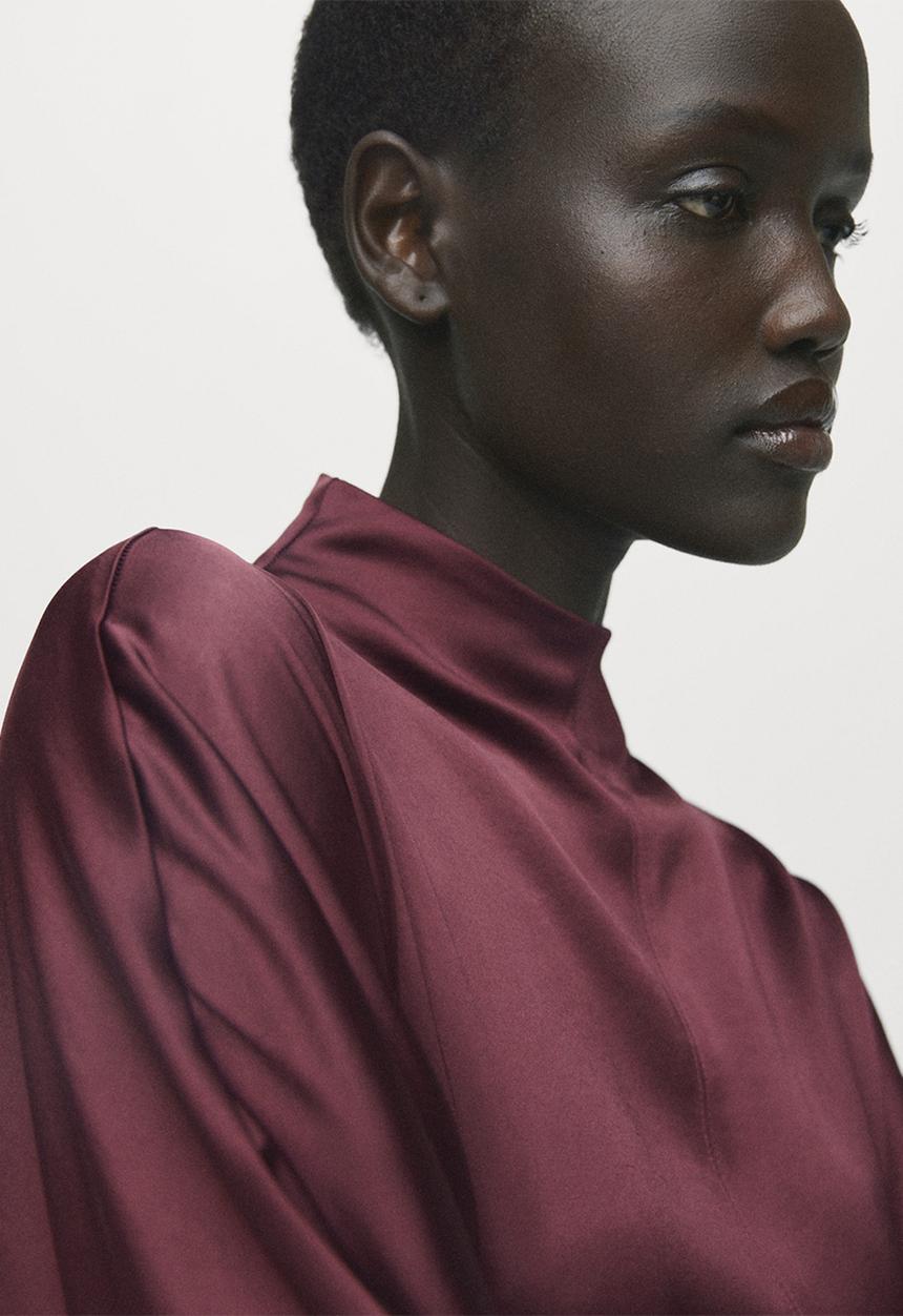 MANGO - Dress susi2 - dark red