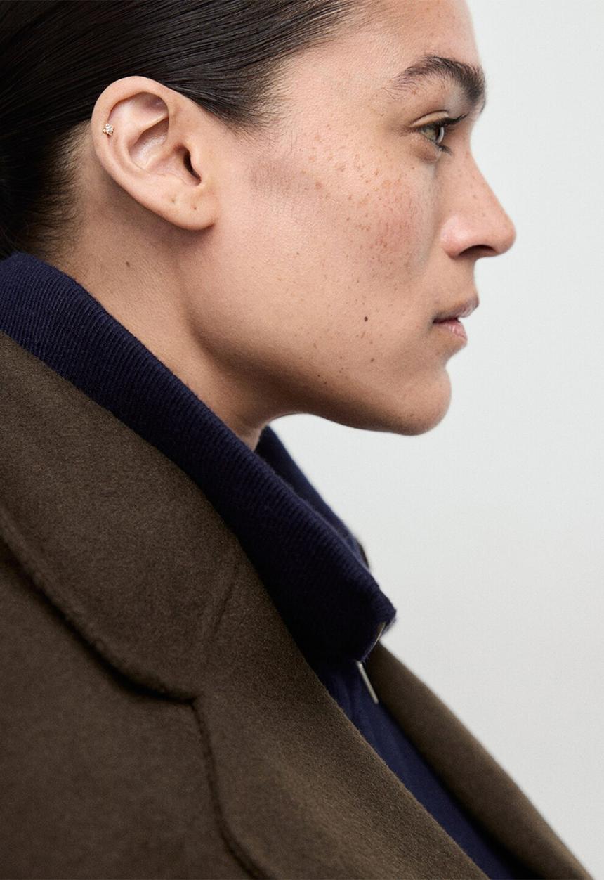MANGO - Plus coat batin - khaki