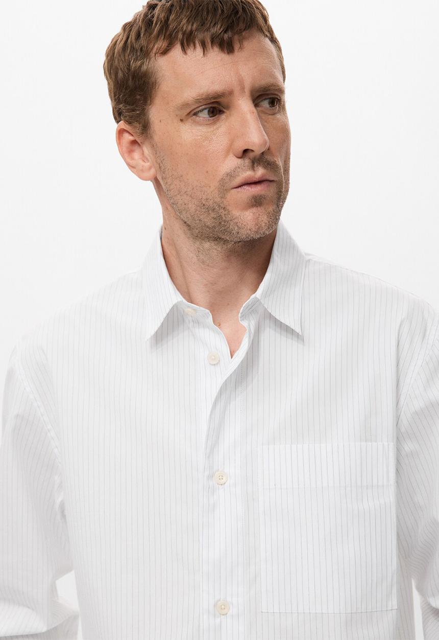 MANGO - Shirt STRIPES - White