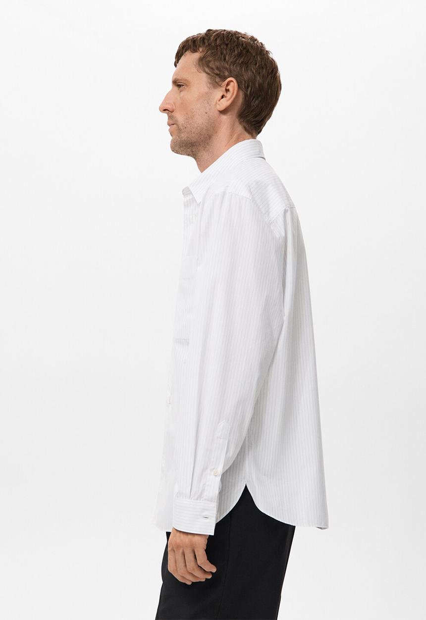 MANGO - Shirt STRIPES - White