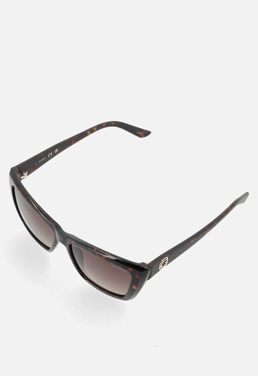 GUESS - Cat Eye Shape Sunglasses 55mm - Dark Havana