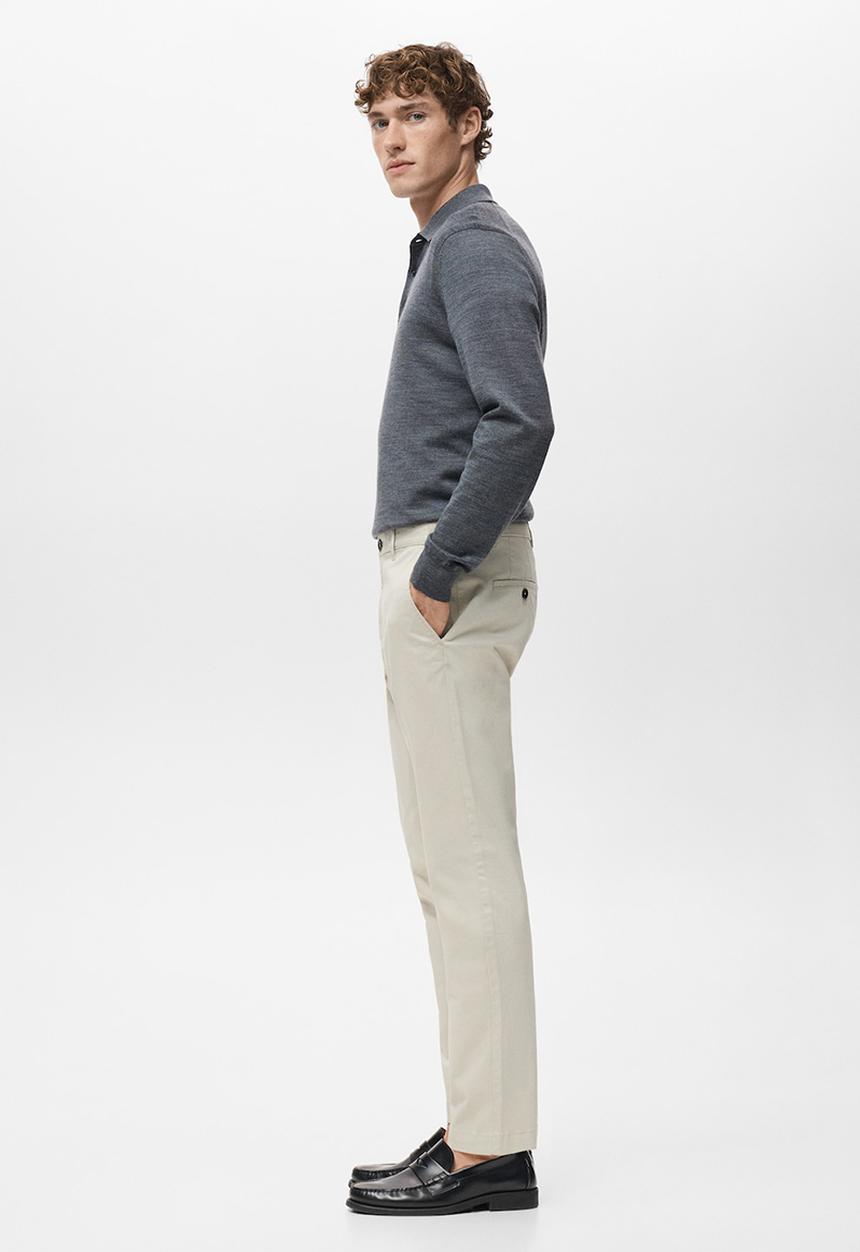 MANGO - Trousers Prato - Light Beige