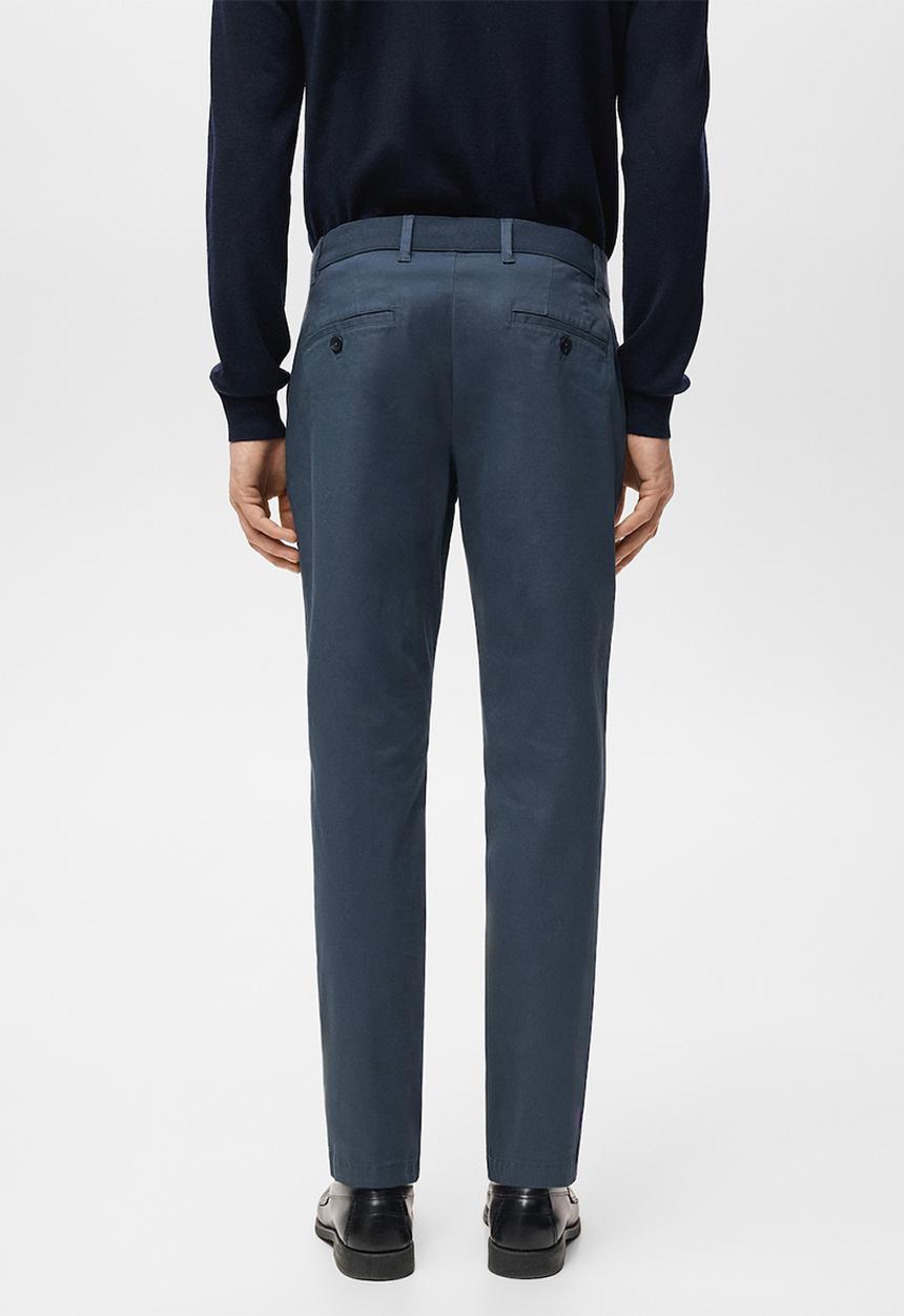 MANGO - Trousers Prato - Medium Blue