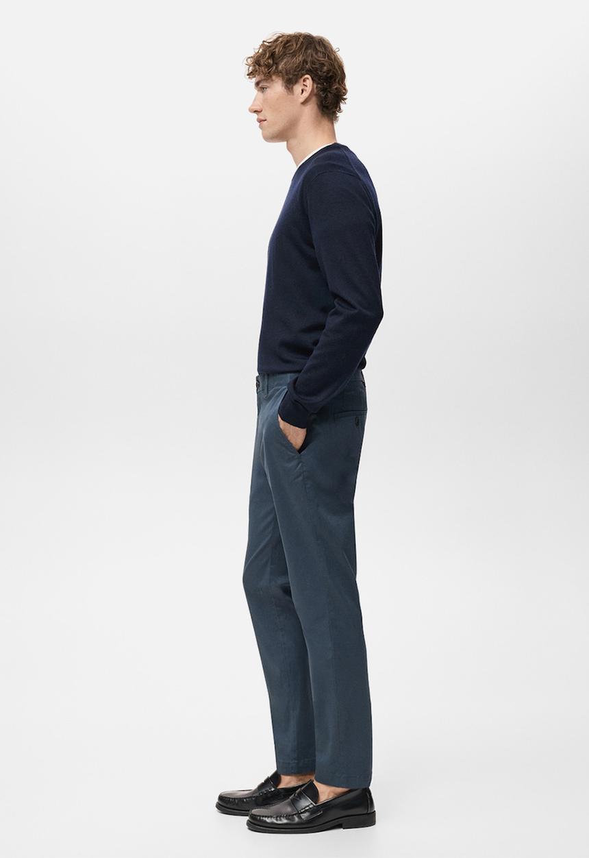MANGO - Trousers Prato - Medium Blue