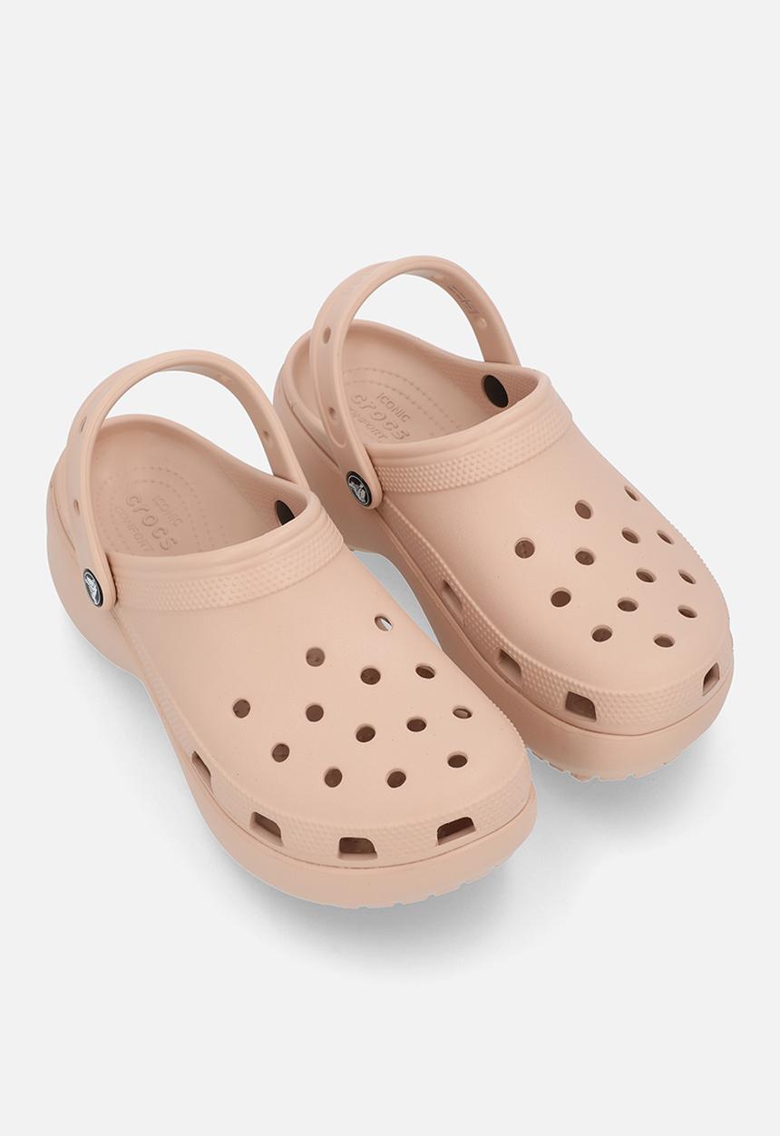 Crocs - Classic sic platform clogw-pink caramel