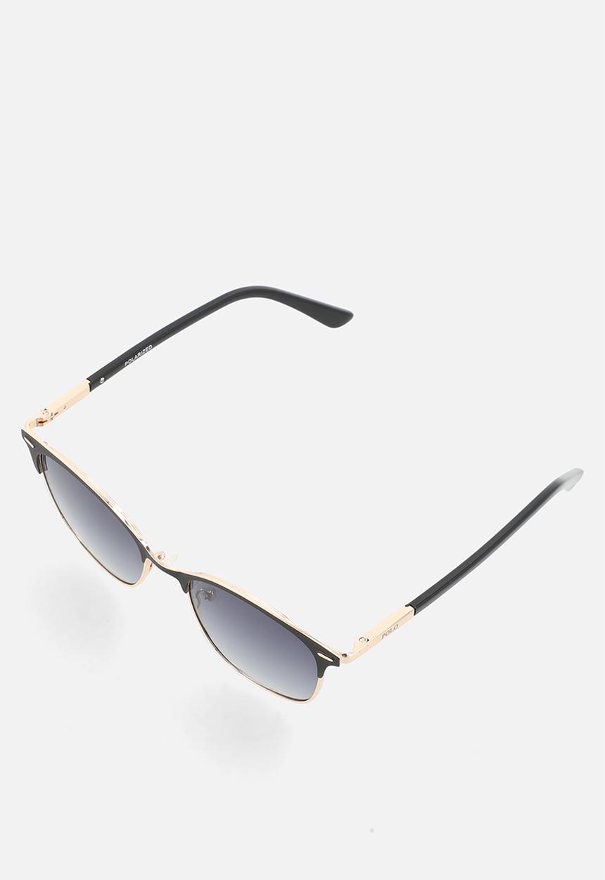 POLO - Black Polarised Cat Eye Sunglasses 51mm M23507X-C351  - Black
