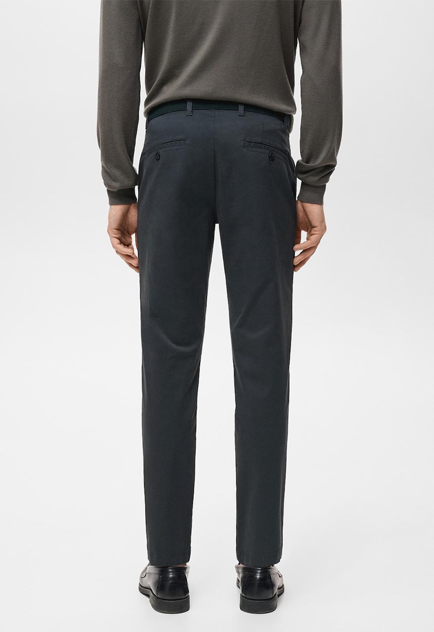 MANGO - Trousers Prato - Navy