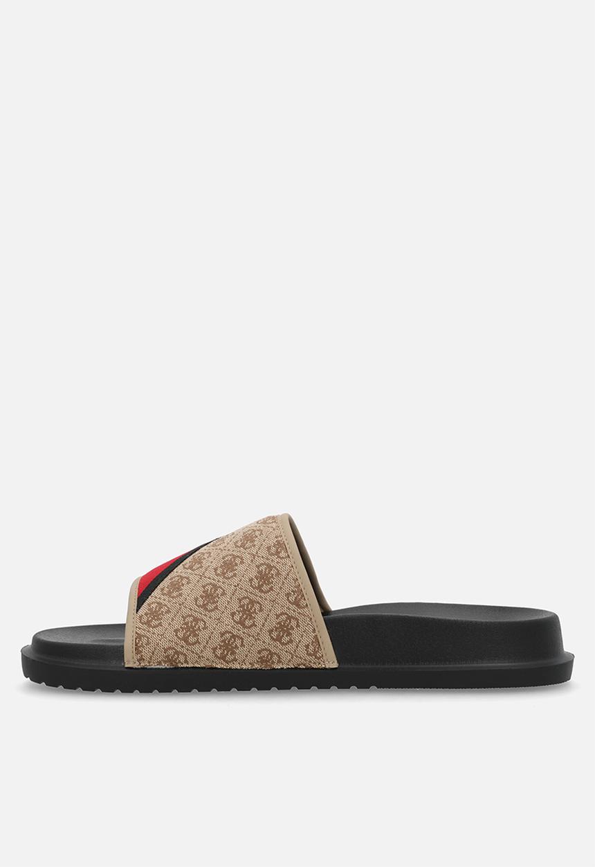 GUESS - Vellden slide- tan multi
