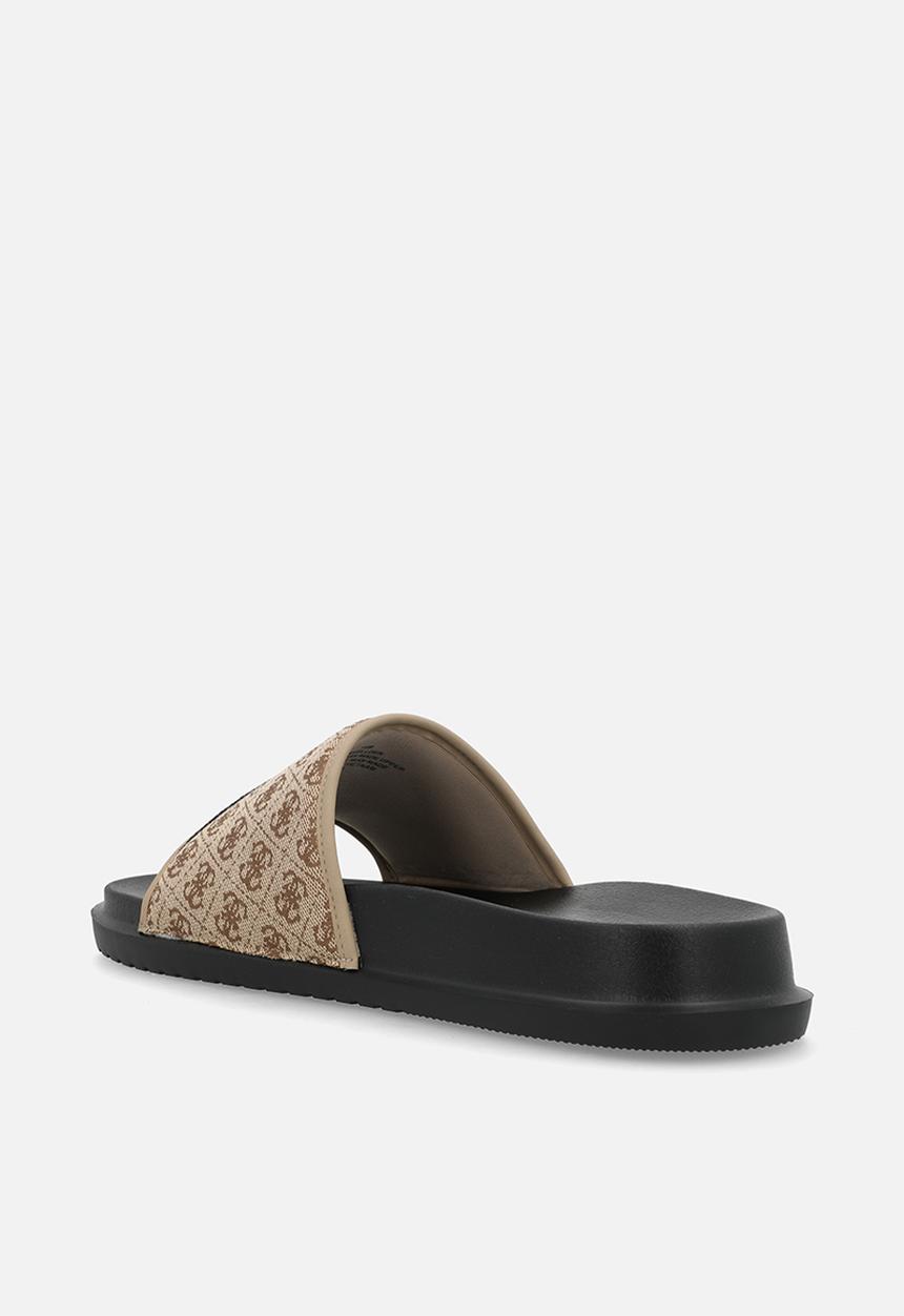 GUESS - Vellden slide- tan multi