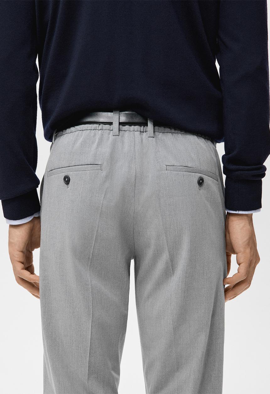 MANGO - Trousers Bologna - Light Grey Denim