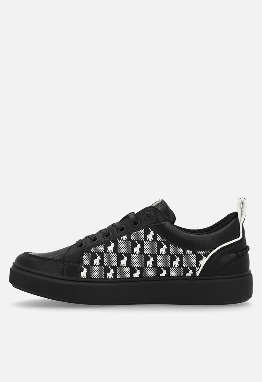 POLO - Block monogram sneaker  - black