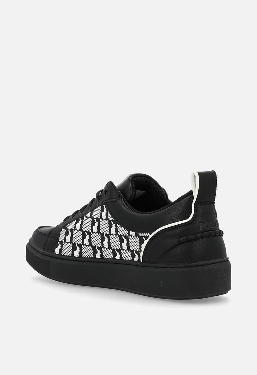 POLO - Block monogram sneaker  - black