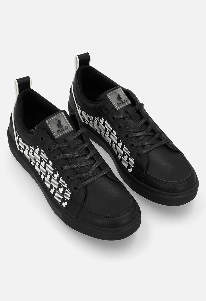 POLO - Block monogram sneaker  - black