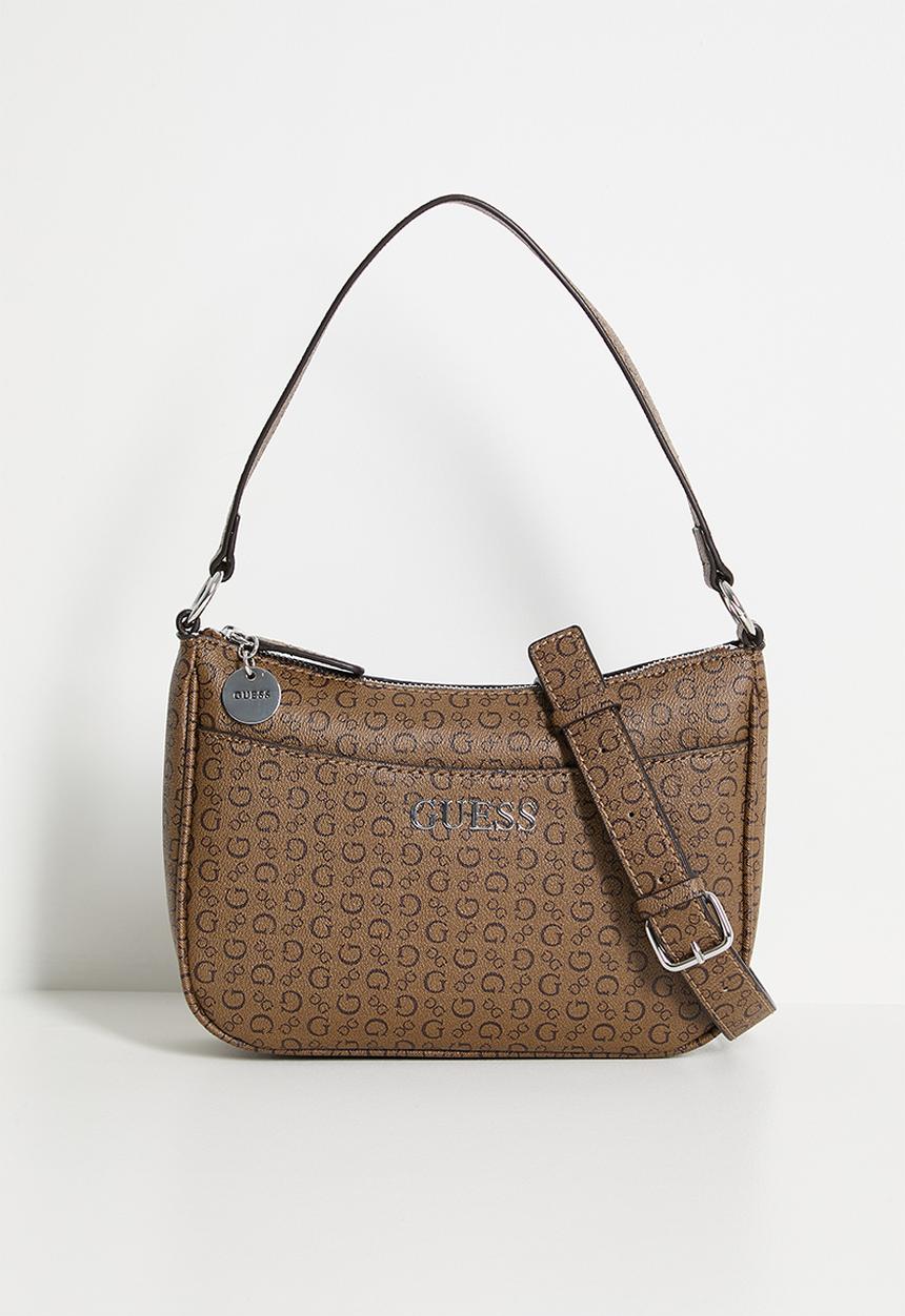 GUESS - Granby mini crossbody top zip bag - cocoa