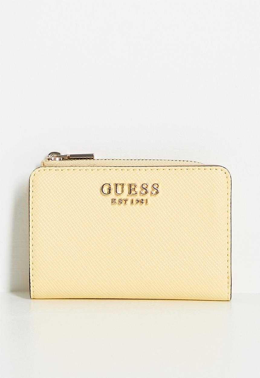 GUESS - Laurel ii sling zip card case- yellow