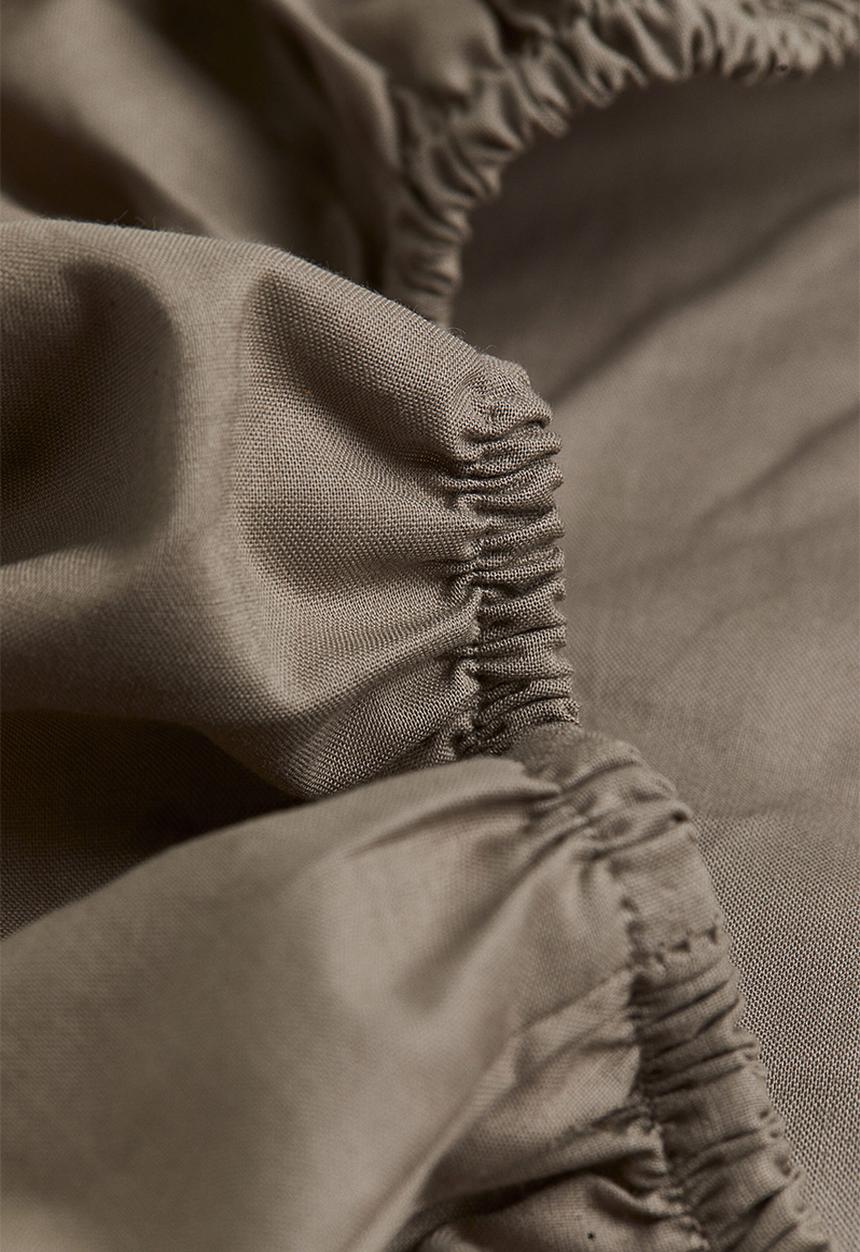 H&M - Fitted cotton sheet - beige