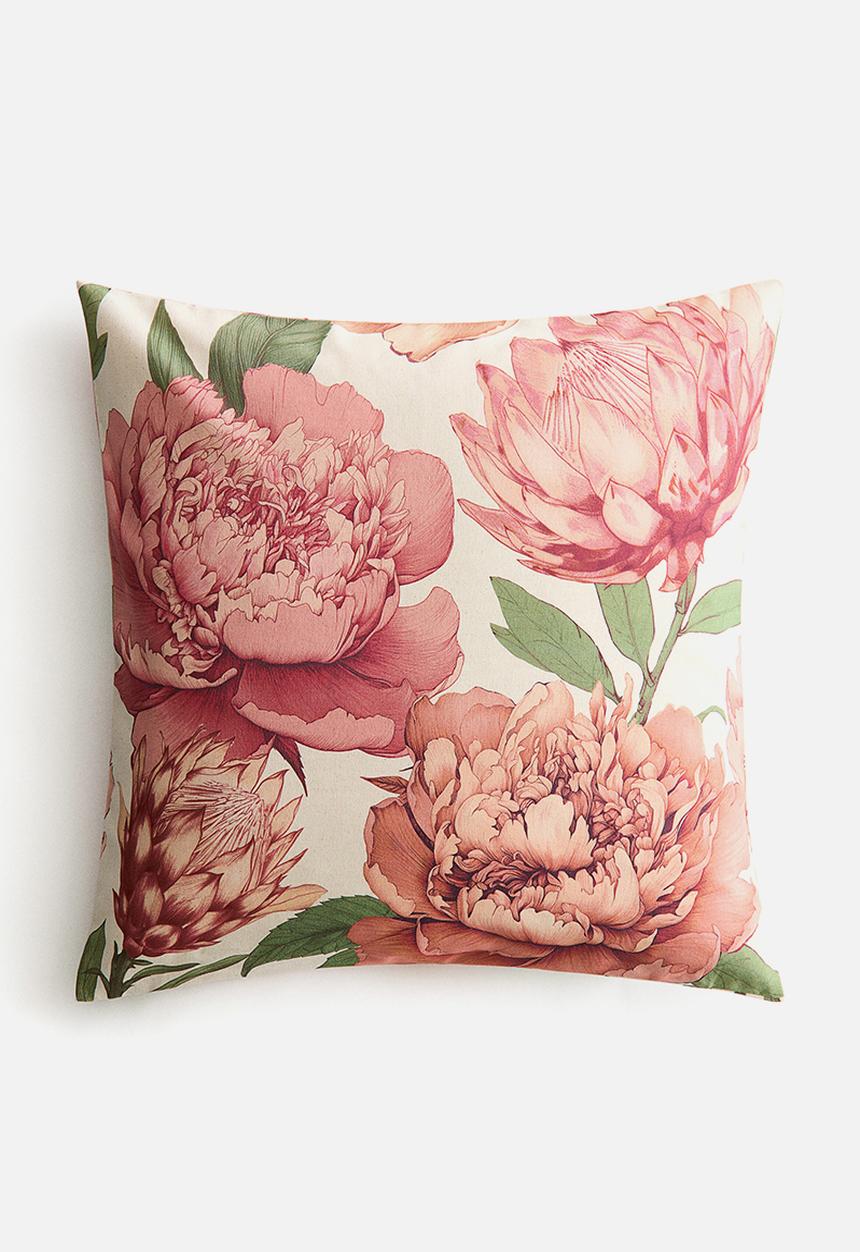 H&M - Patterned cushion cover - pink,multi