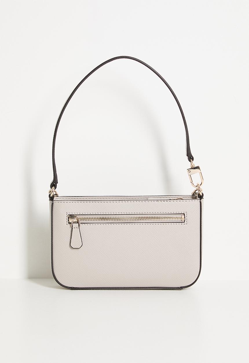 GUESS - Noelle ii mini top zip shoulder bag - taupe
