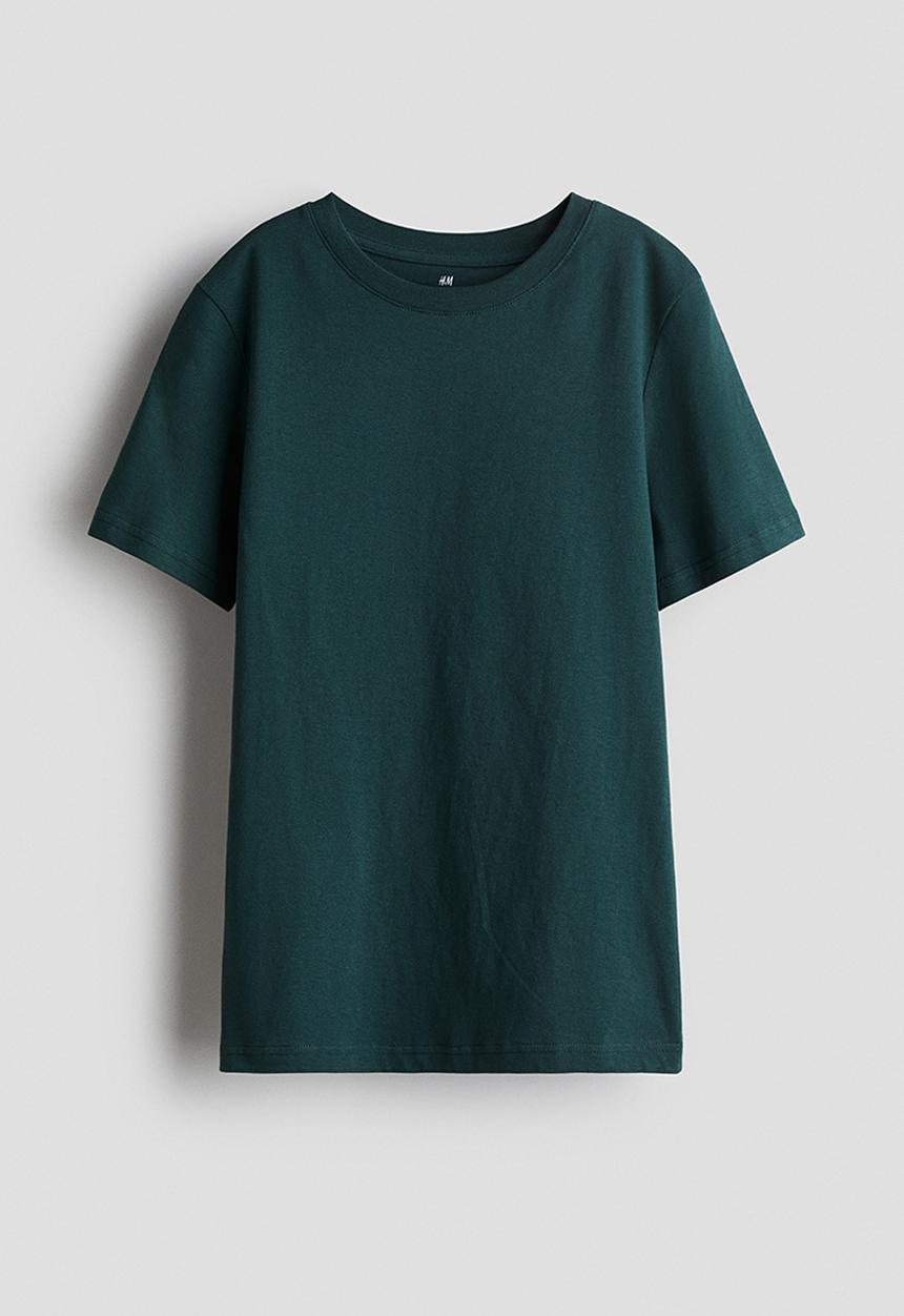 H&M - 3-pack t-shirts -  turquoise/grey marl 
