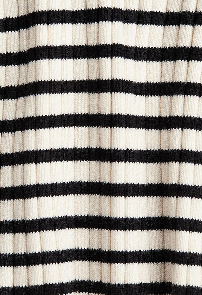 H&M - Rib-knit jumper - cream striped