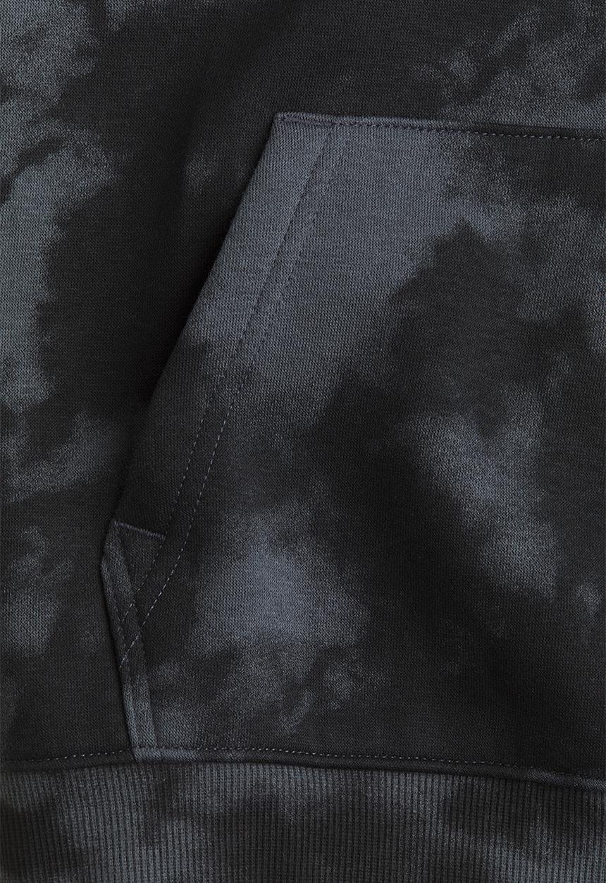 H&M - Hoodie - black tie-dye
