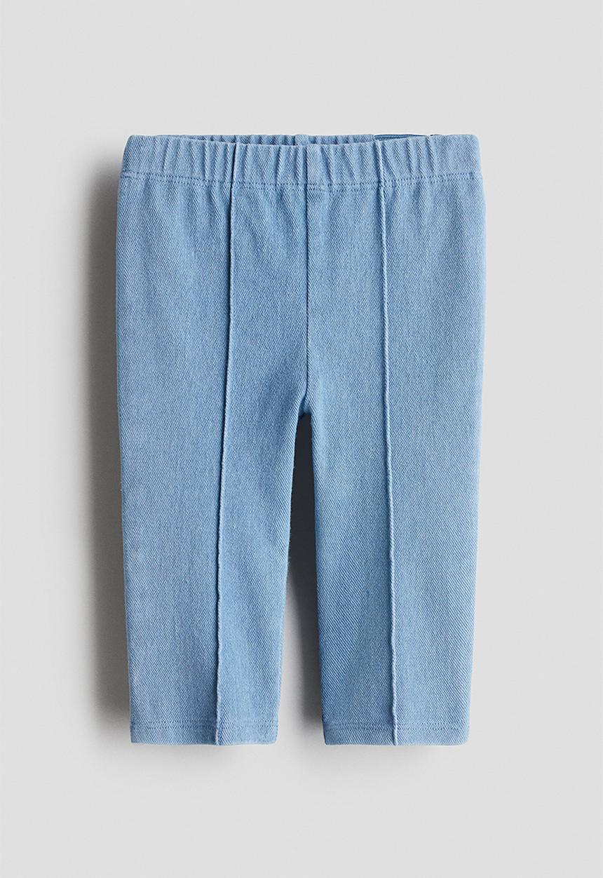 H&M - Pintuck leggings - light blue