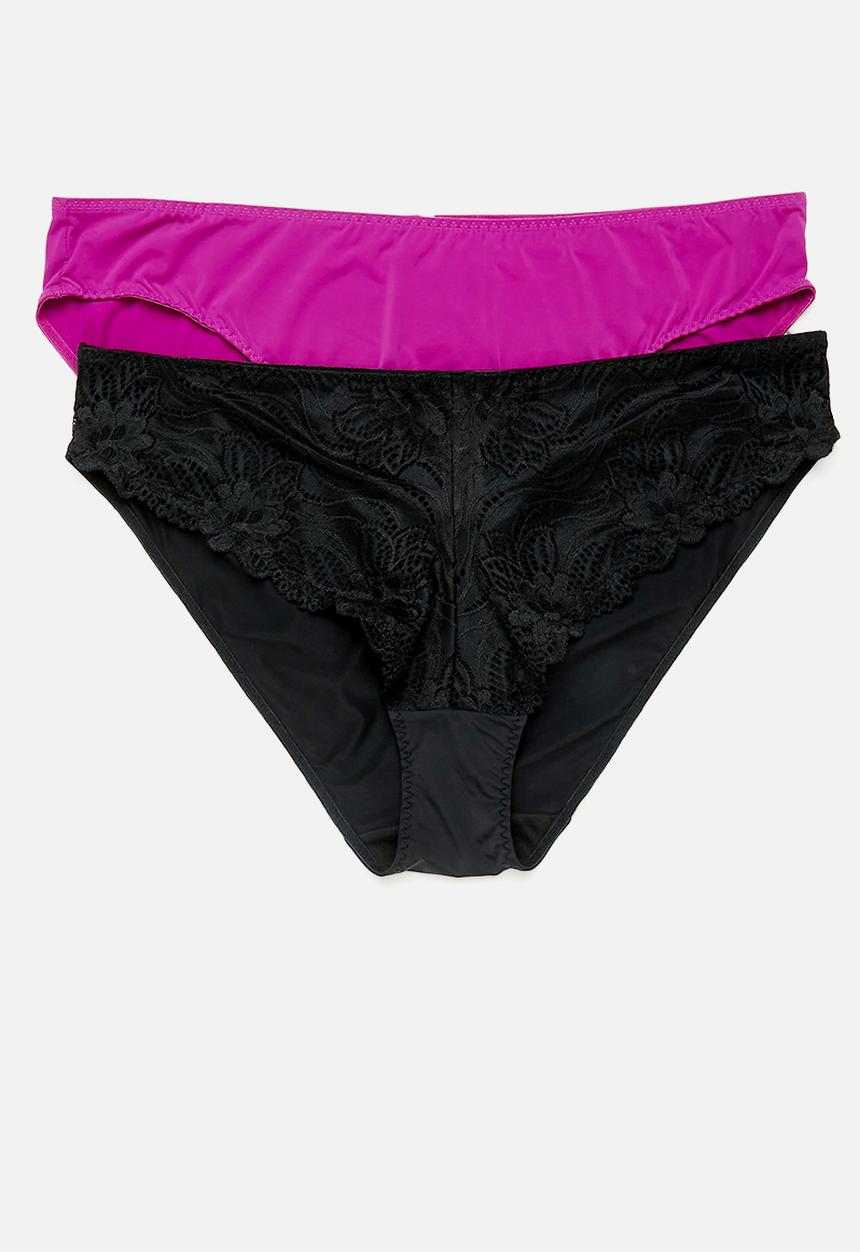 DORINA - Angie-2pp brief - black/fuchsia