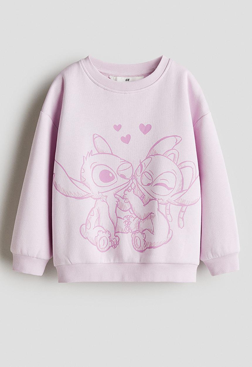 H&M - Printed sweatshirt - light purple & pink