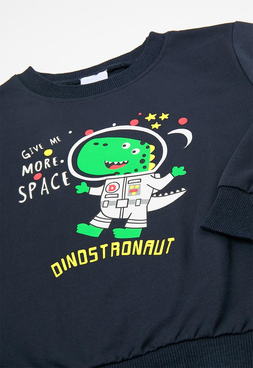 Pop Candy - Novelty sweatset - navy/grey/dino