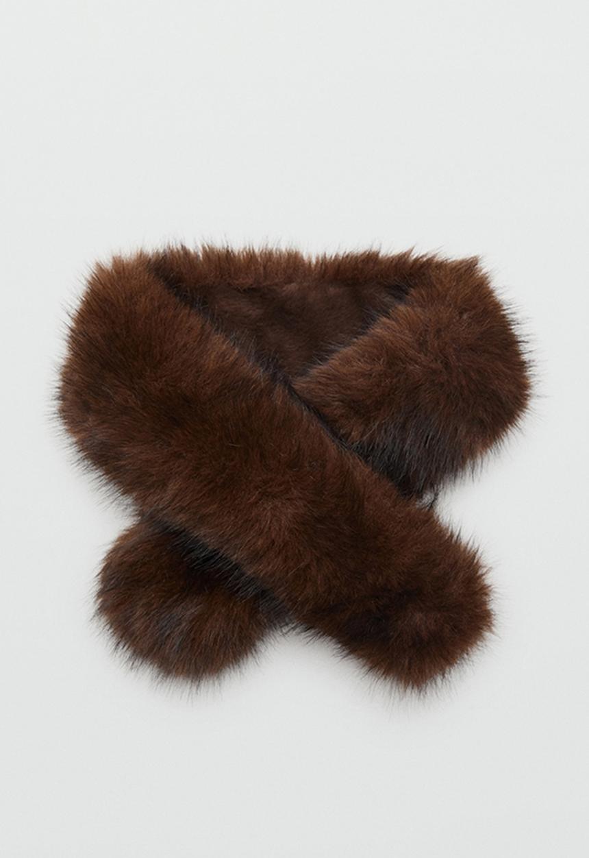 MANGO - Mink1 scarf-brown