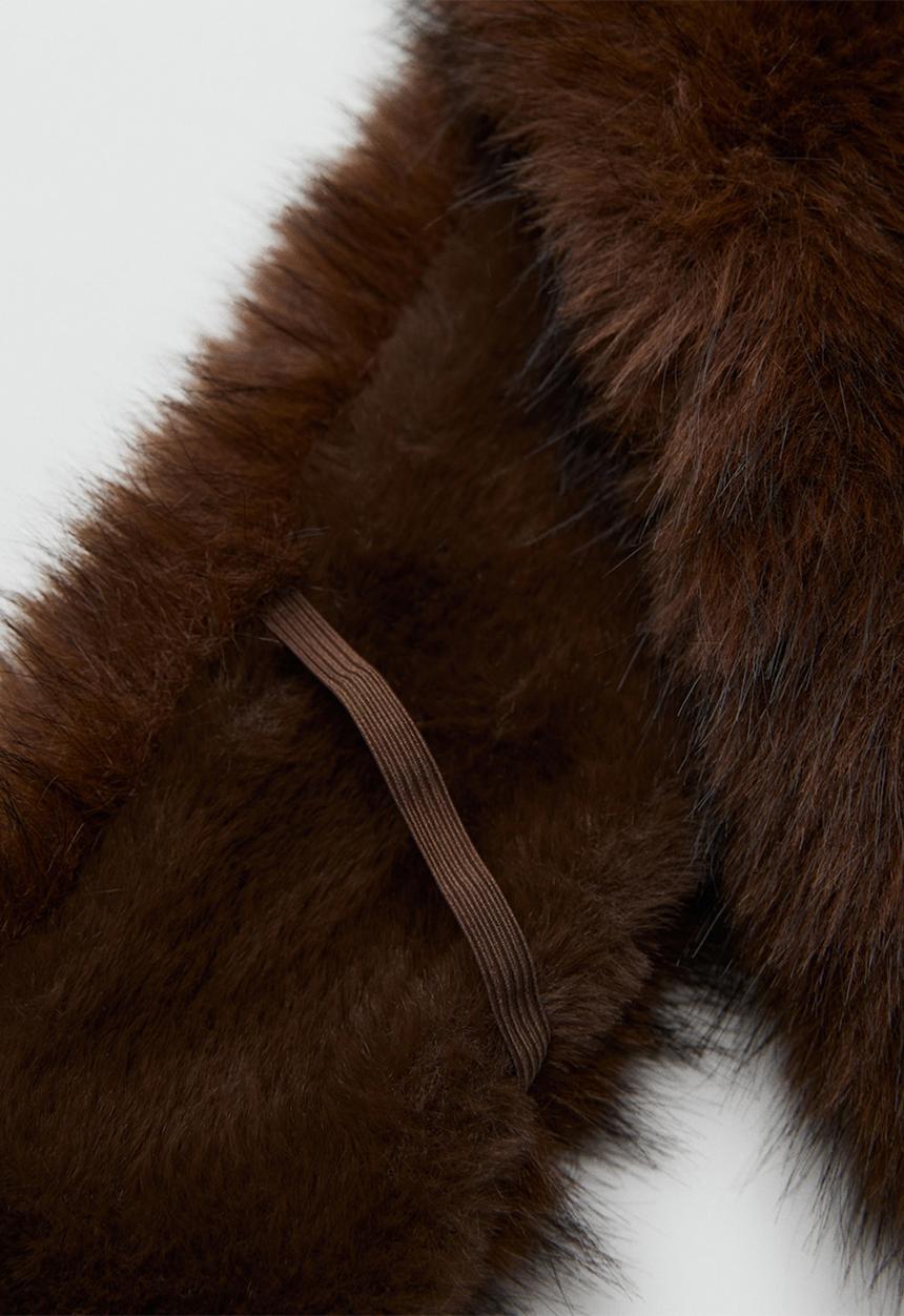 MANGO - Mink1 scarf-brown
