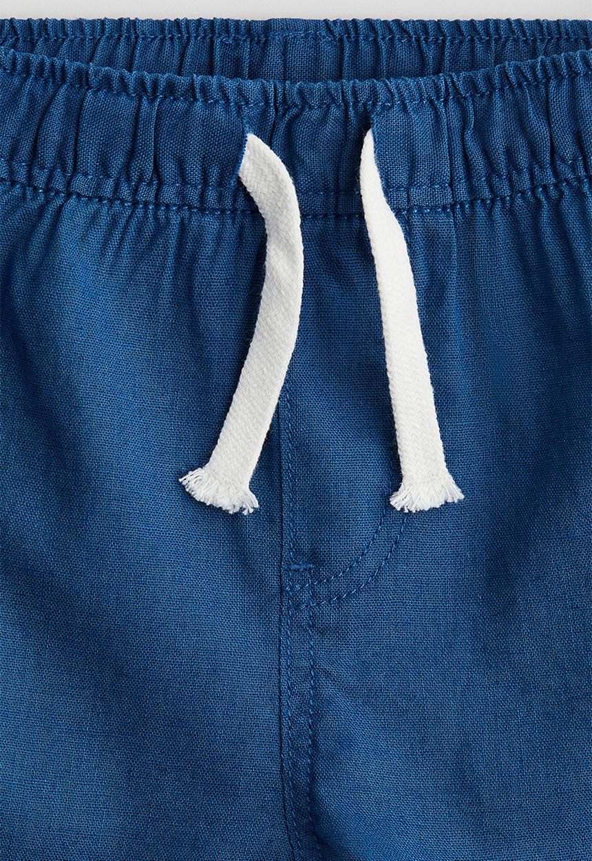 H&M - Linen-blend joggers - blue