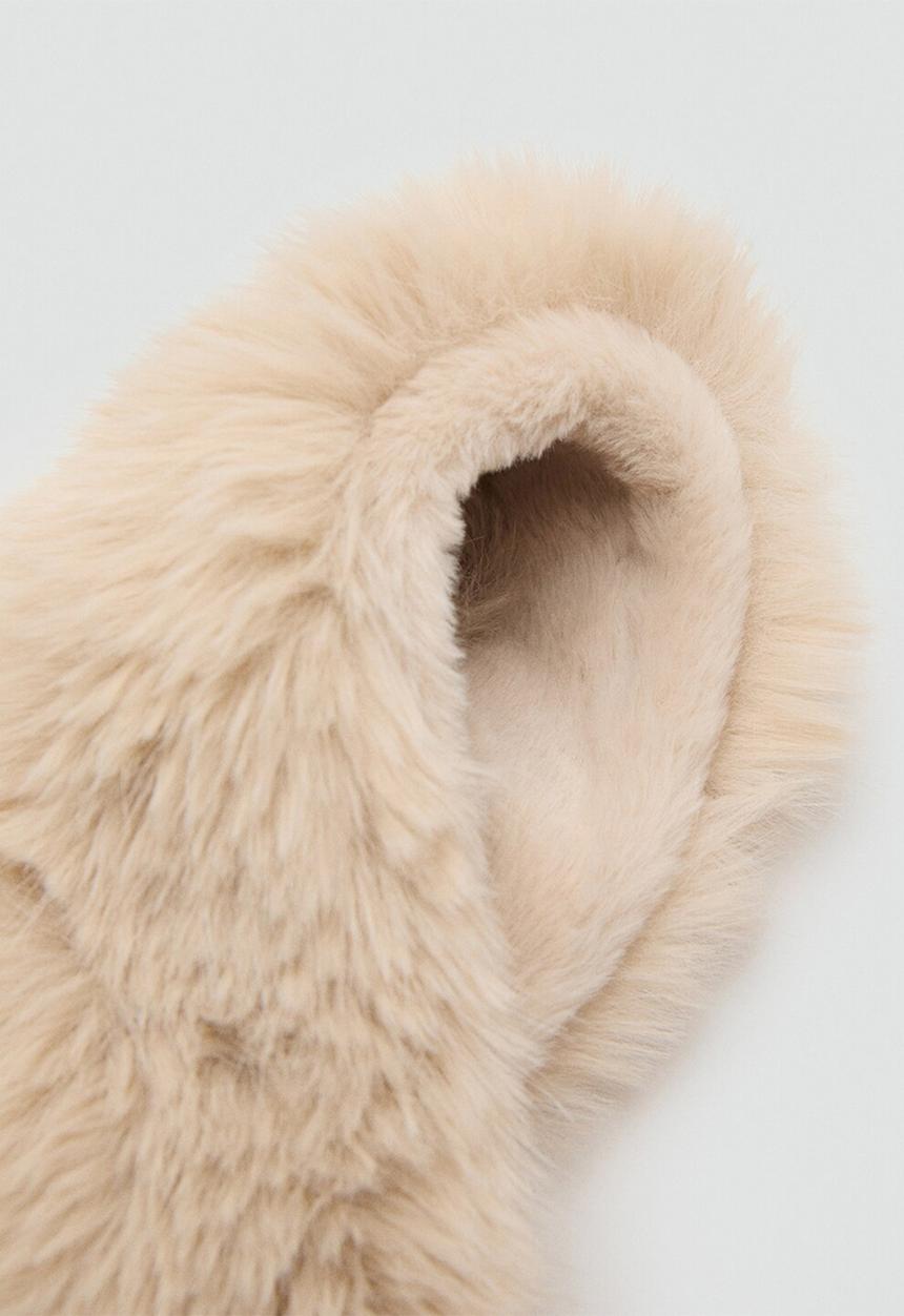 MANGO - Scarf Mink2 - Light Beige