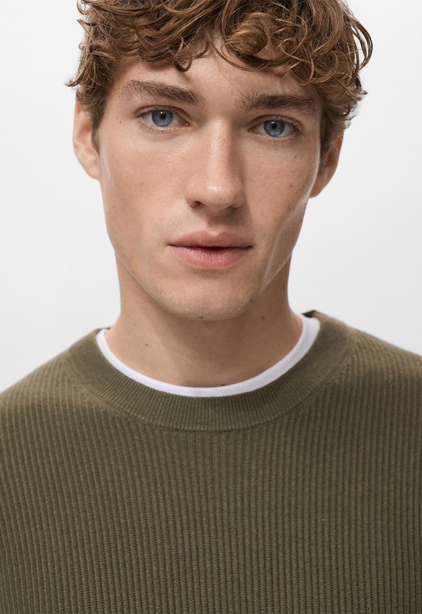 MANGO - Sweater Antigua - Dark Green